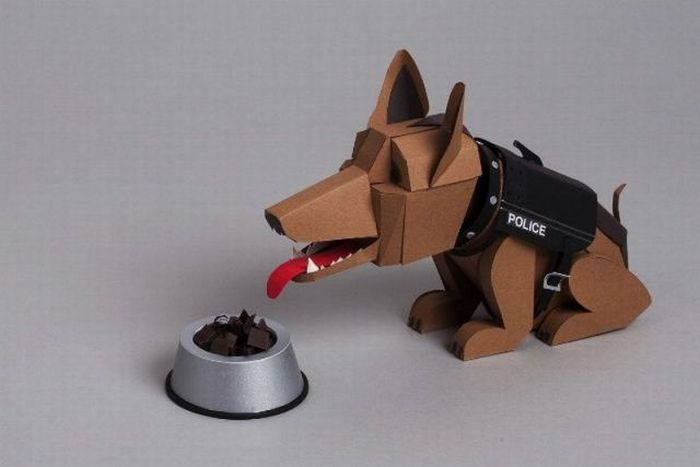 Dog Origami Instructions, Dog Papercraft Photos, Videos