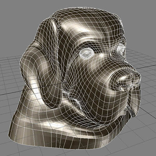 Dog Head Model 3D