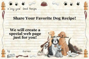Dog Food Recipes by WWW.BULLWRINKLE.COM