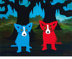 DOG ART, DRAWINGS, PAINT by George Rodrigue