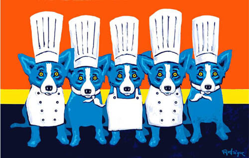 DOG ART, DRAWINGS, PAINT by George Rodrigue