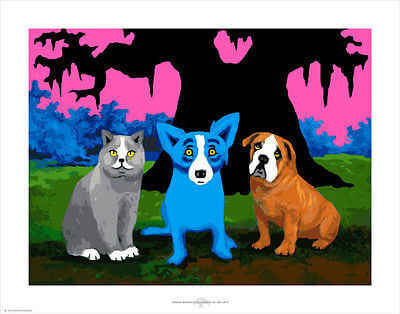 DOG ART, DRAWINGS, PAINT by George Rodrigue