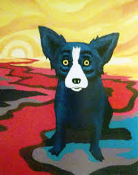 DOG ART, DRAWINGS, PAINT by George Rodrigue