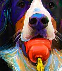 DOG ART, DRAWINGS, PAINT