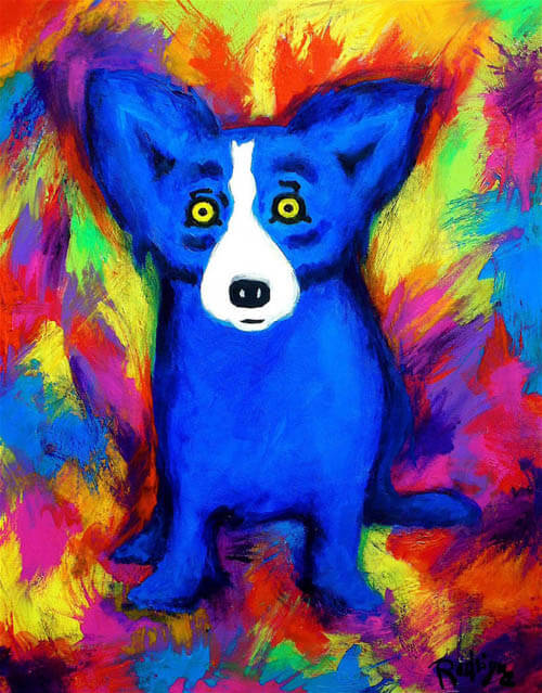 DOG ART, DRAWINGS, PAINT by George Rodrigue