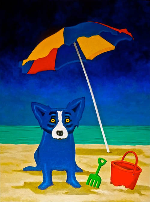 DOG ART, DRAWINGS, PAINT by George Rodrigue