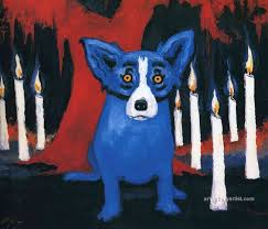 DOG ART, DRAWINGS, PAINT by George Rodrigue