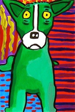 DOG ART, DRAWINGS, PAINT by George Rodrigue