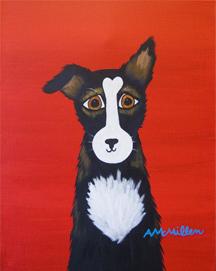 DOG ART, DRAWINGS, PAINT by Abby Mcmillen