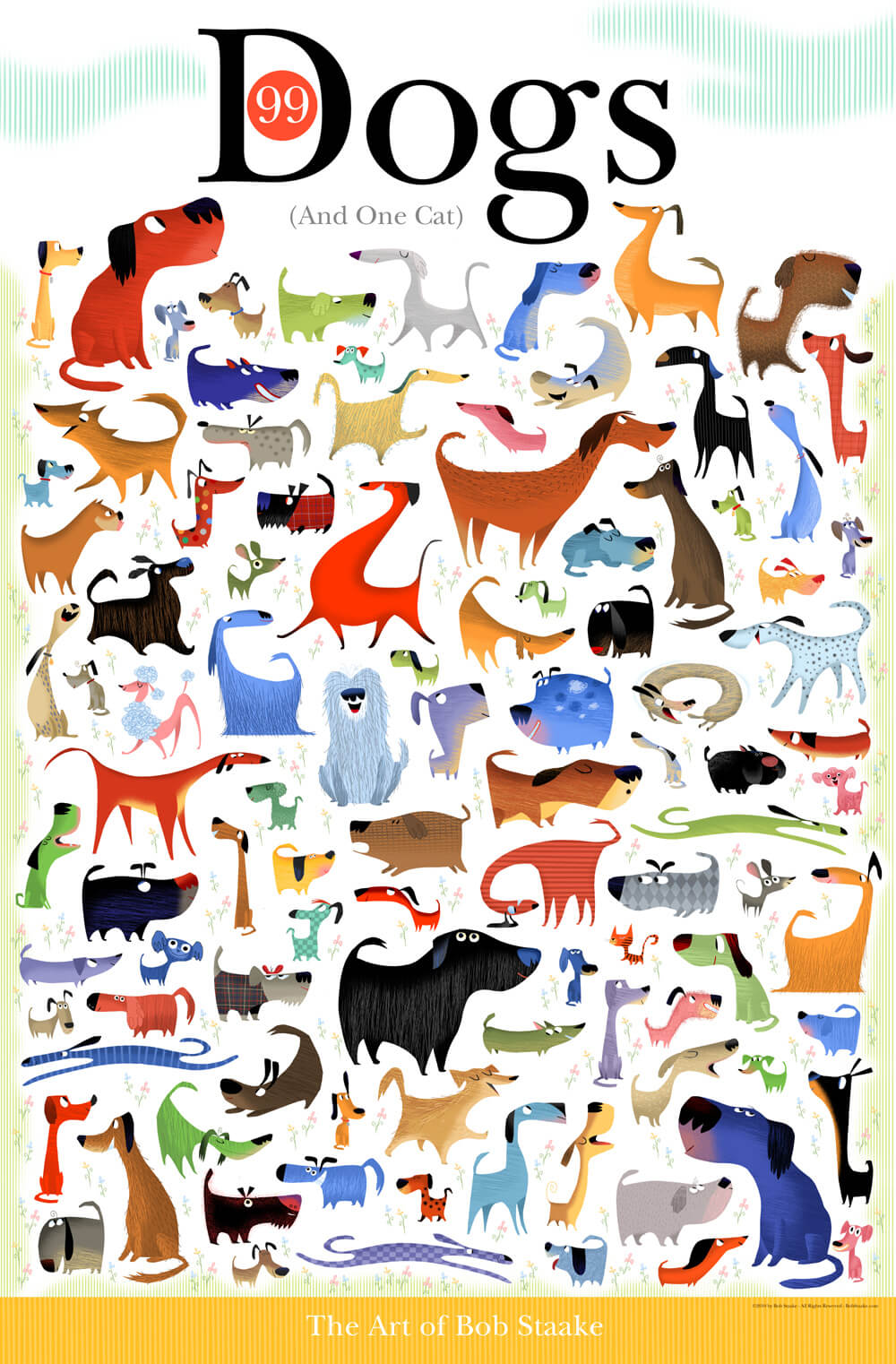 FIND A DOG BETWEEN 100 CATS