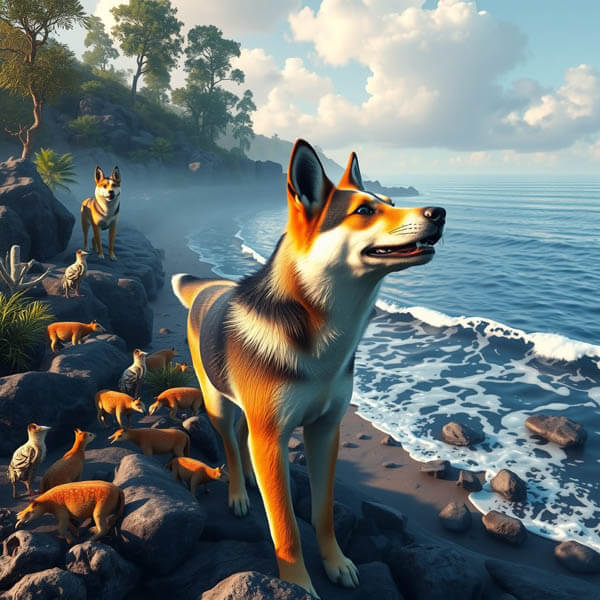 DIGITAL DOG ART AI GENERATED GALLERY