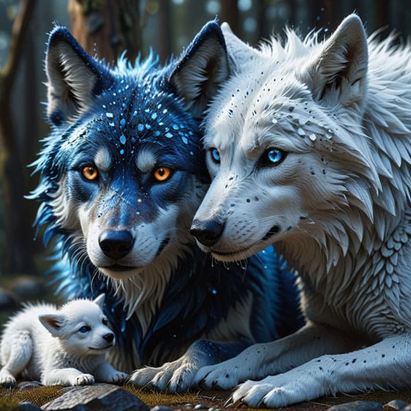 DIGITAL DOG ART AI GENERATED GALLERY