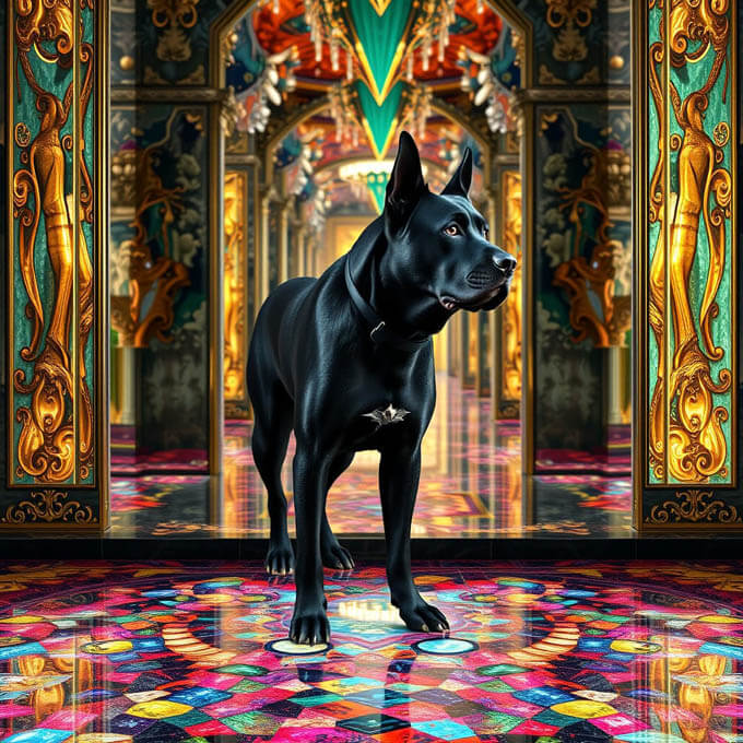 DIGITAL DOG ART AI GENERATED GALLERY