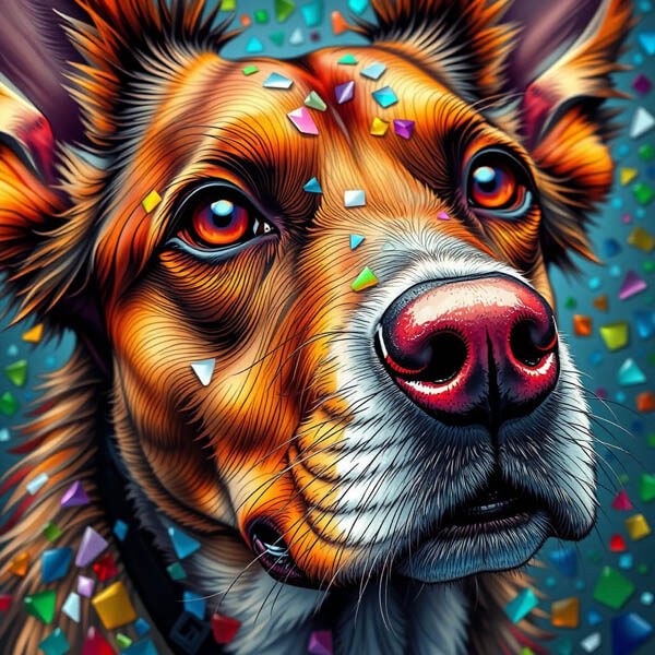 DIGITAL DOG ART AI GENERATED GALLERY