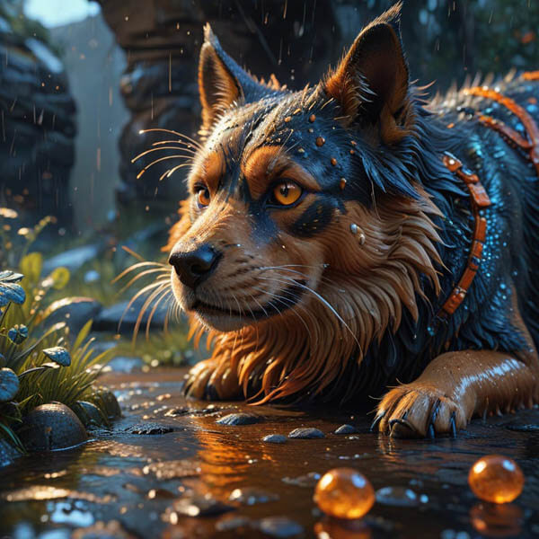 DIGITAL DOG ART AI GENERATED GALLERY