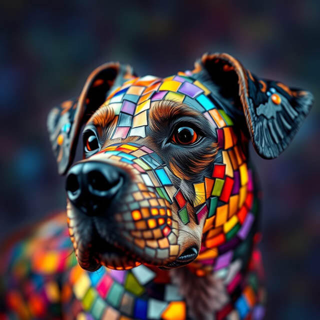 DIGITAL DOG ART AI GENERATED GALLERY