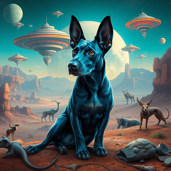 DIGITAL DOG ART AI GENERATED GALLERY