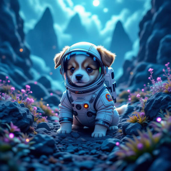 DIGITAL DOG ART AI GENERATED GALLERY