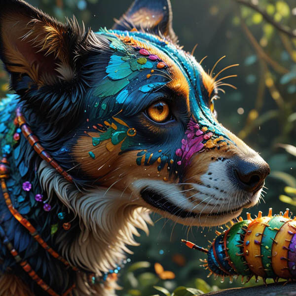 DIGITAL DOG ART AI GENERATED GALLERY