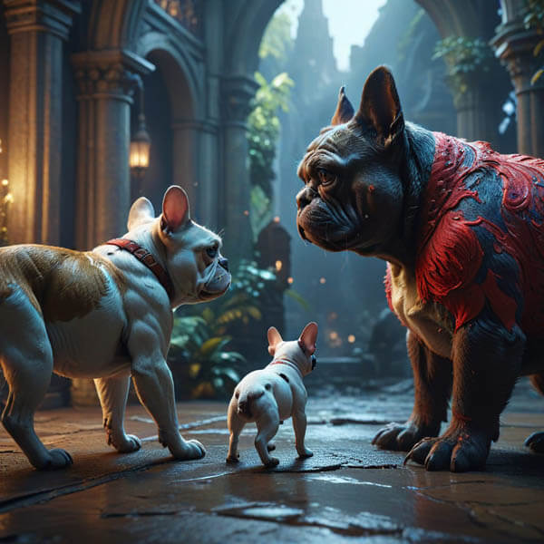 DIGITAL DOG ART AI GENERATED GALLERY