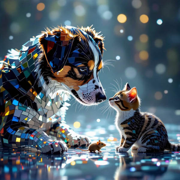 DIGITAL DOG ART AI GENERATED GALLERY