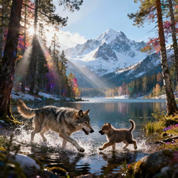 DIGITAL DOG ART AI GENERATED GALLERY