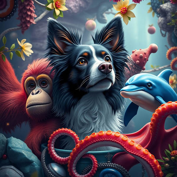 DOG ART AI GENERATED GALLERY