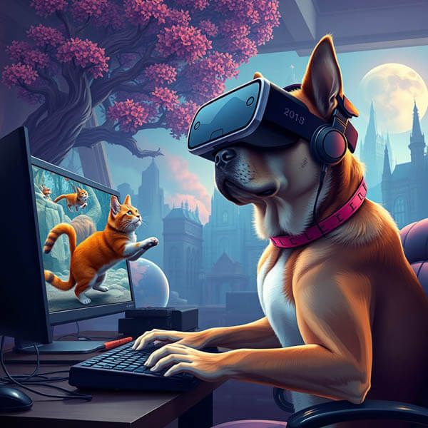 DOG ART AI GENERATED GALLERY