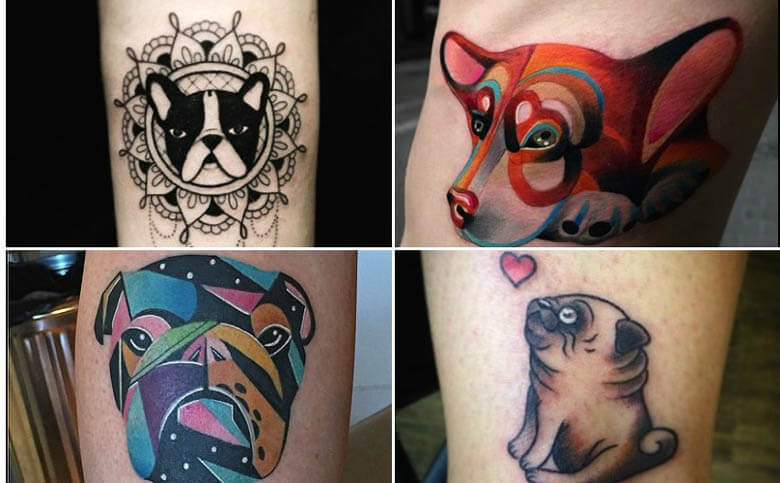 DOG TATTOO TYPES, VARIATIONS and STYLES