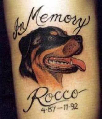 BEST MEMORIAL DOG TATTOO DESIGNS