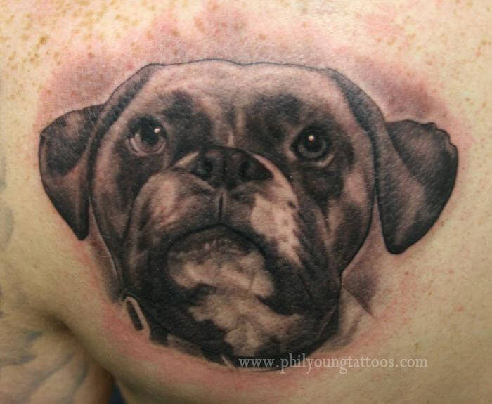 DOG TATTOO DESIGNS - AMAZING, STUNNING, WONDERFUL, 3D, COLORIFIC, ART, PORTRAITS, INK, PERMANENT, DOG TATTOOS FOR MAN & WOMAN