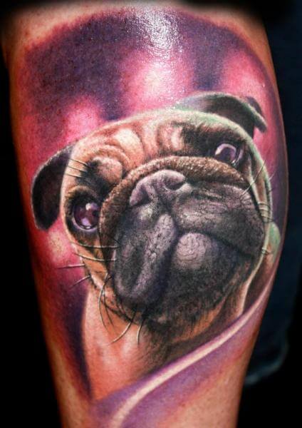 DOG TATTOO DESIGNS - AMAZING, STUNNING, WONDERFUL, 3D, COLORIFIC, ART, PORTRAITS, INK, PERMANENT, DOG TATTOOS FOR MAN & WOMAN