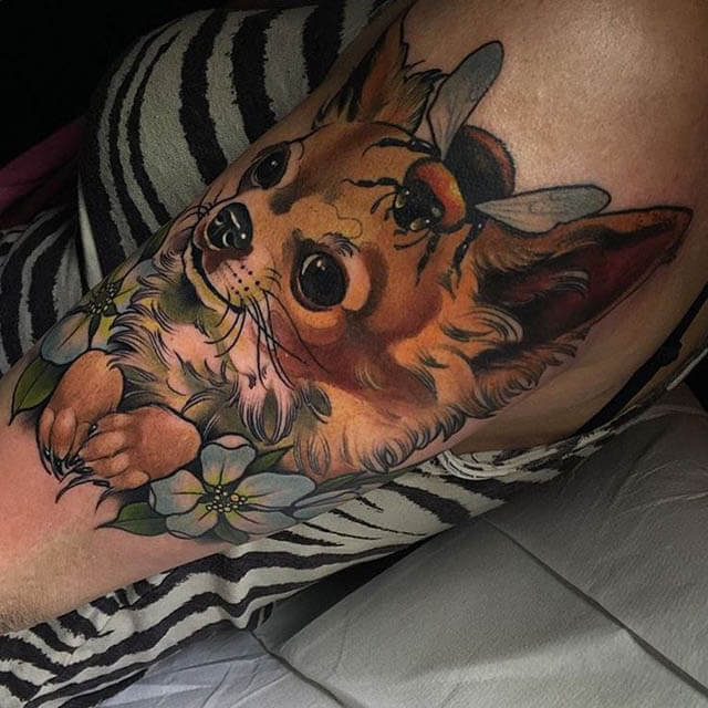 Dog Tattoos: Realistic, Colorful & Glamorous √ Designer, Ultra Modern Inspiring Dog Tattoo Ideas, Interpretation, Meaning & Symbolisation