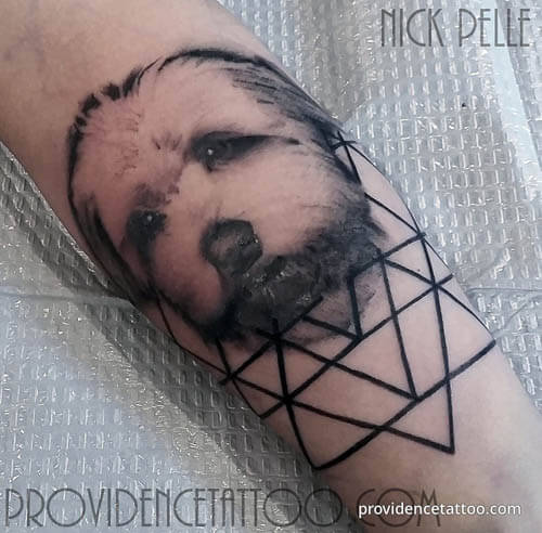 BEST GEOMETRIC DOG & PUPPY TATTOO DESIGNS