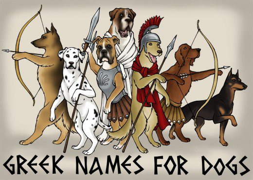 MYTHOLOGY GREEK MALE DOGS NAMES LIST