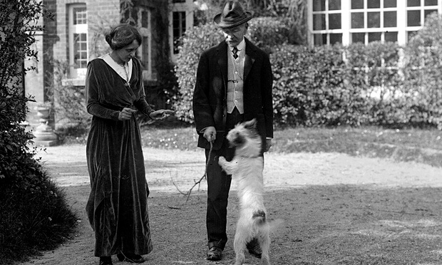 The Hardys with their dog Wessex in 1914. Photograph: EO Hopp/Corbis