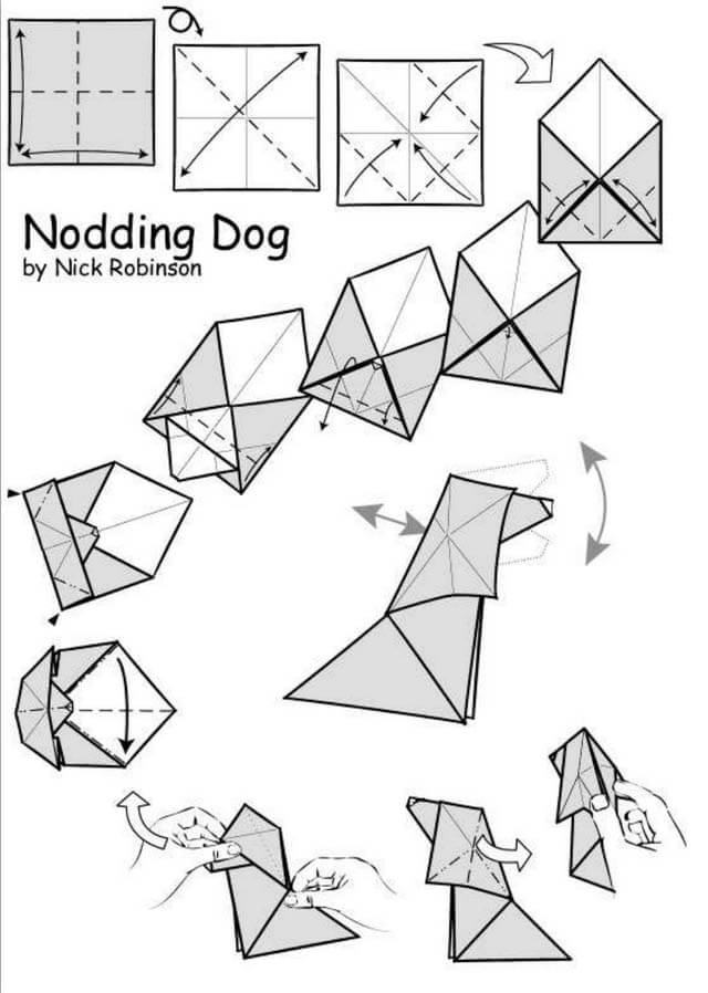 66 Dog Origami Patterns √ DOGICA®