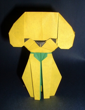 Dog by Taichiro Hasegawa (Press to Buy online this Origami Dog Template)
