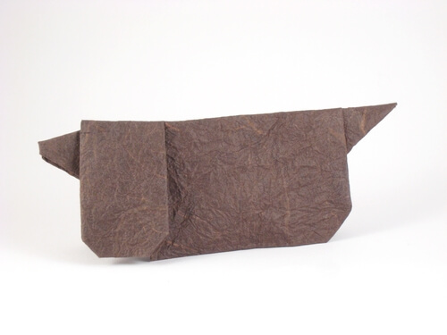 Dachshund by Yasuhiro Sano (Press to Buy online this Origami Dog Template)