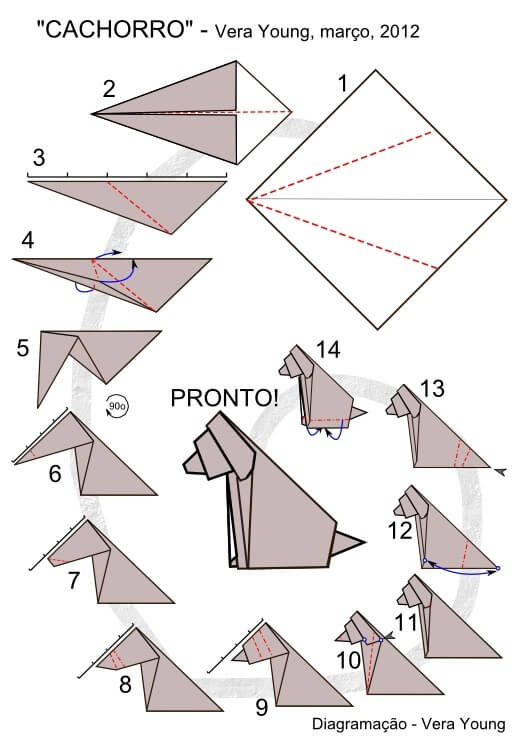 Download Dog Origami Making Instruction - PDF