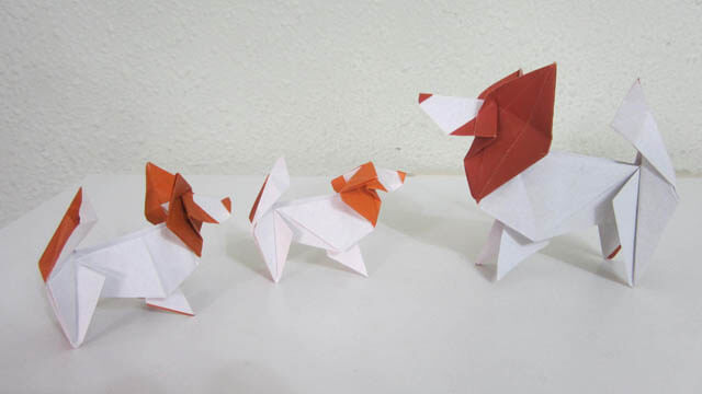 Origami Dogs, Origami Puppies, Advanced Origami, Japanese Origami