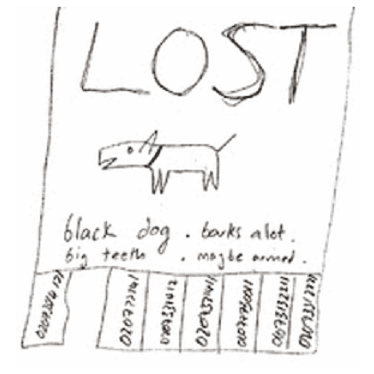 lost dog and puppy