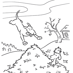 DOG COLORING FREE TEMPLATES