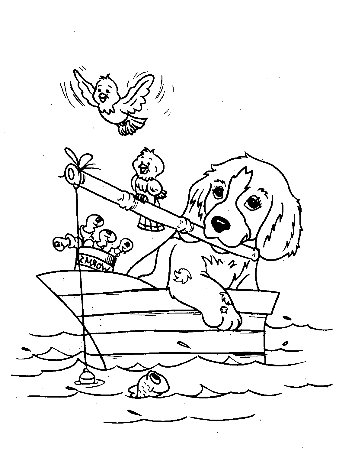 COLOR THE DOG ONLINE !