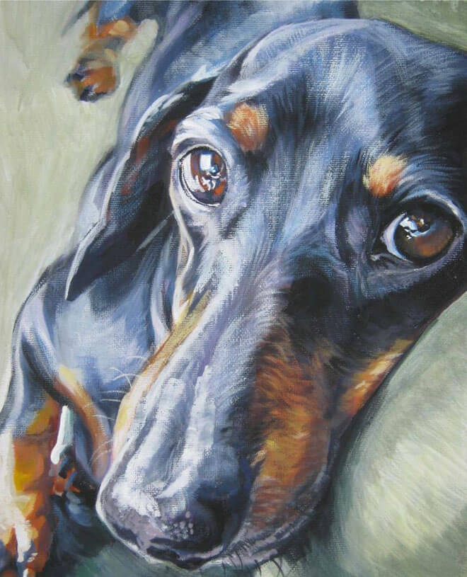 DOG ART, DRAWINGS, PAINT