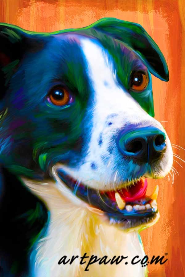 DOG ART, DRAWINGS, PAINT