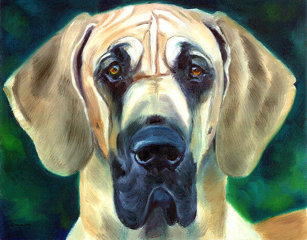 DOG ART, DRAWINGS, PAINT by LYN HAMER COOK