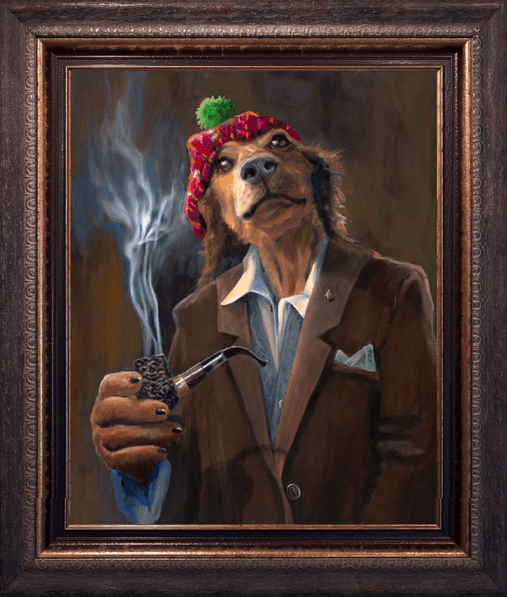 DOG ART, DRAWINGS, PAINT by Ivan Clarke