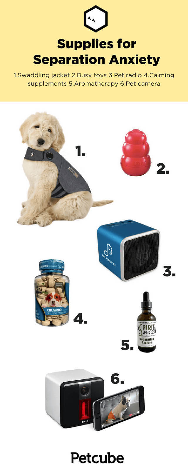 SUPPLIES TO HELP YOUR DOG FIGHT SEPARATION ANXIETY