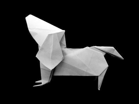 DOG, PUPPY ORIGAMI VIDEO, PICTURES, PHOTOS, INSTRUCTIONS